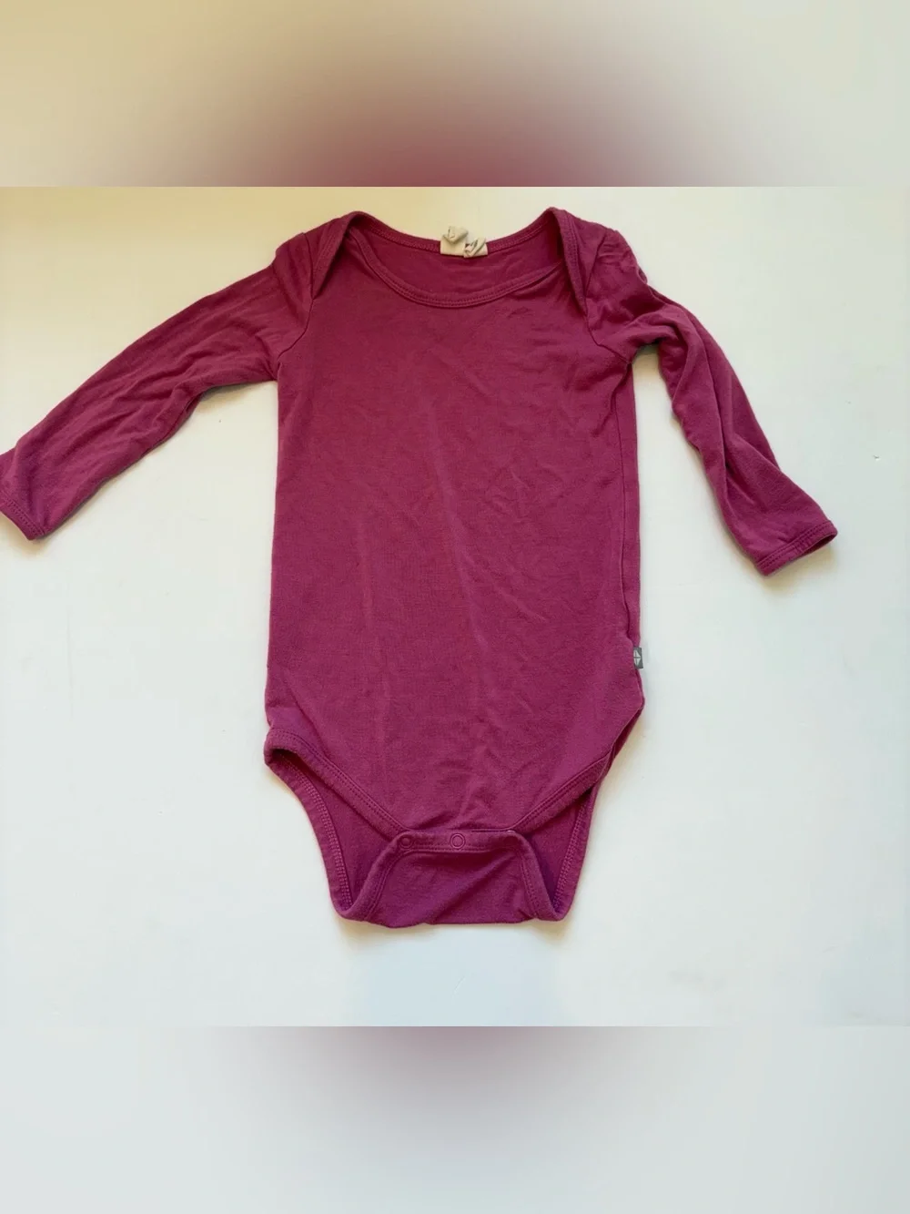 Kyte Baby Long-Sleeve Baby Bodysuit in Purple Sangria 18-24Months